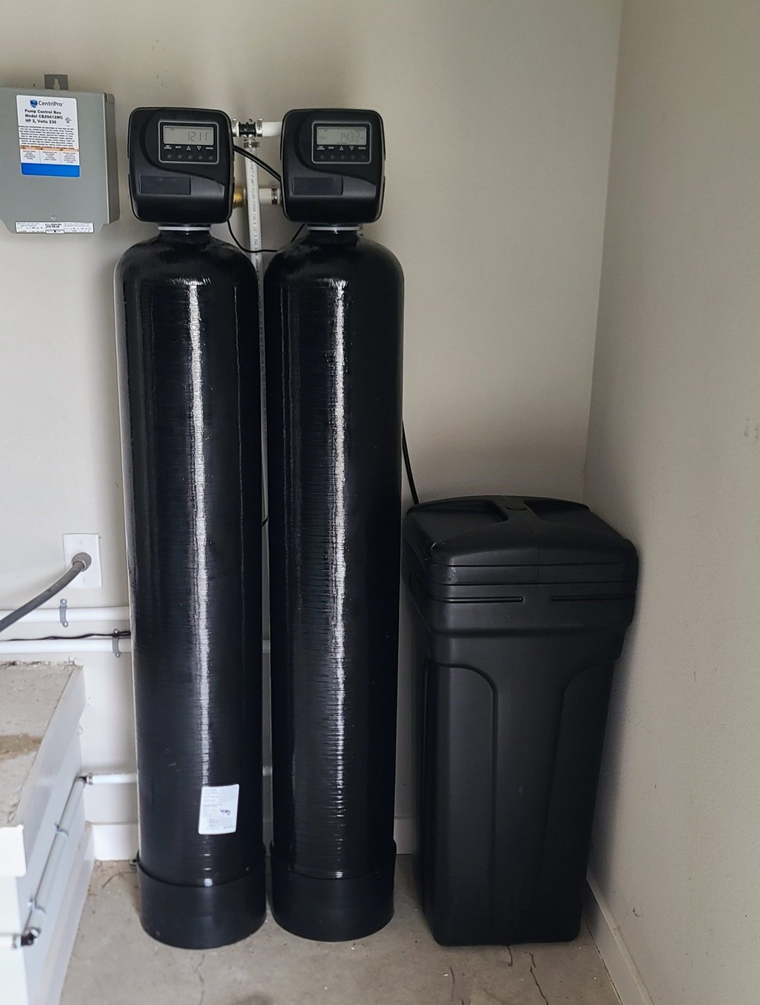 Water treatment system installation, example 8