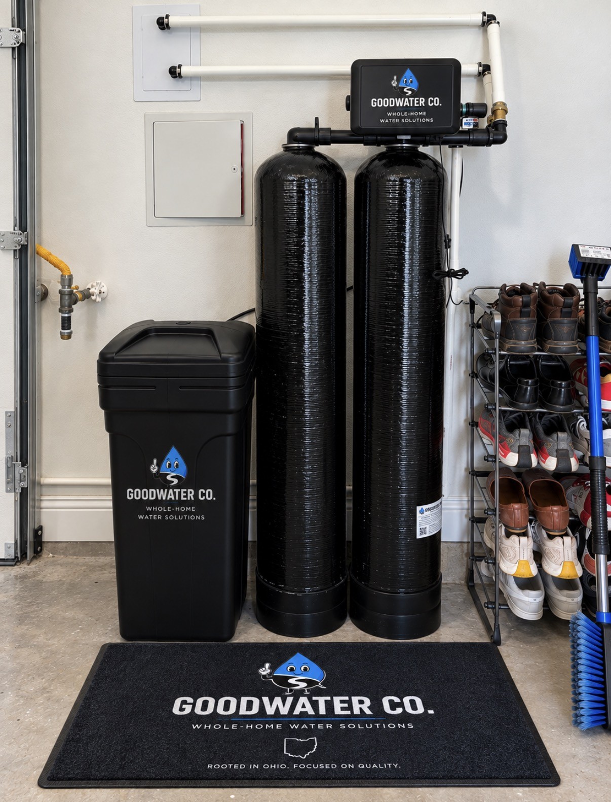 Water treatment system installation, example 2