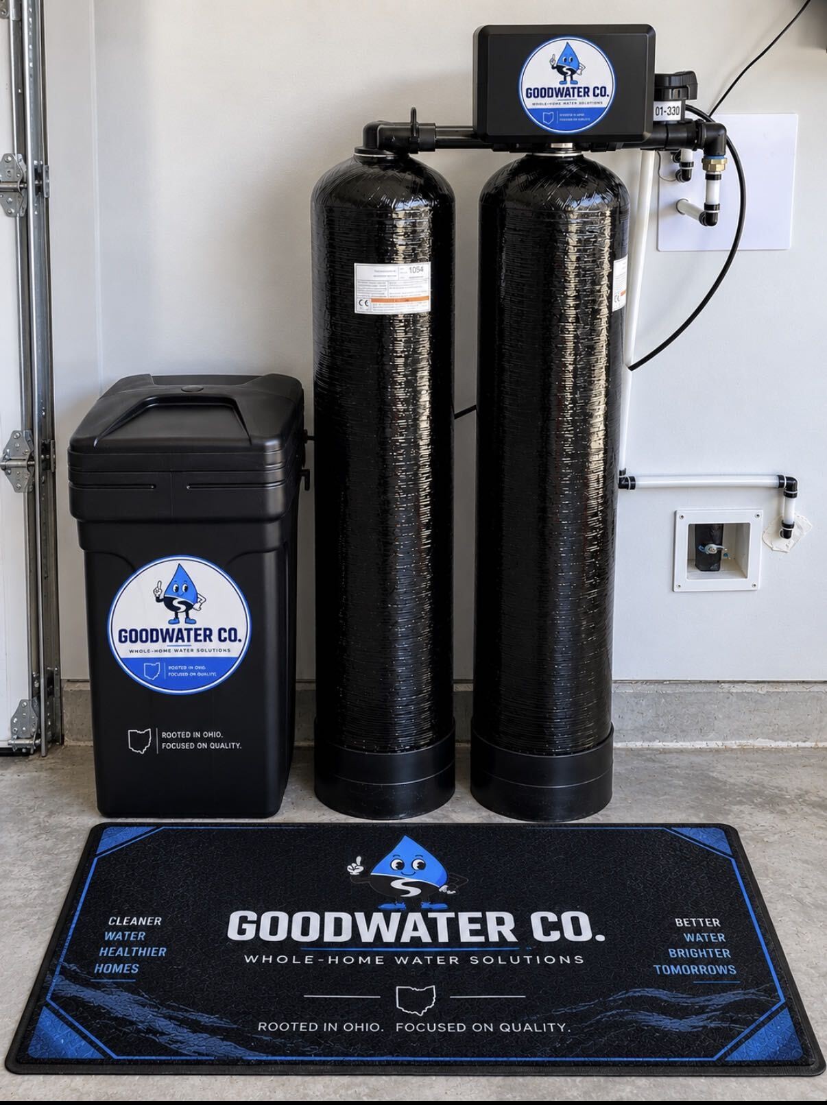 Water treatment system installation, example 3